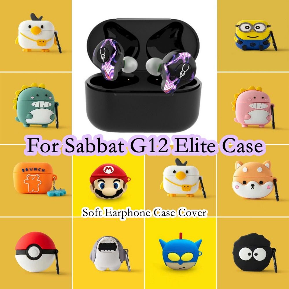 Hàng sẵn sàng! Đối với sabbat g12 elite case couple cartoon series dành cho sabbat g12 elite vỏ bọc tai nghe mềm