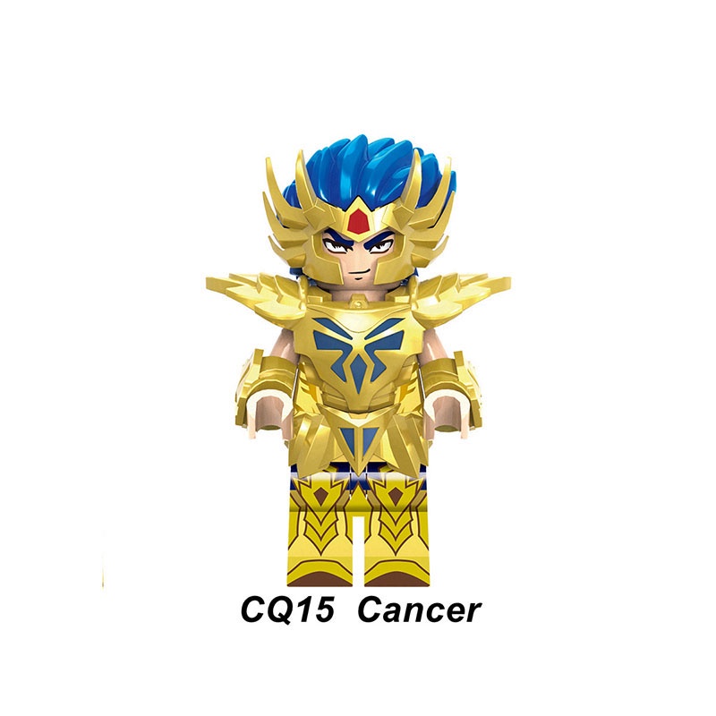 Quà tặng trẻ em vàng mười hai chòm sao khối xây dựng lắp ráp hình đồ chơi mô hình saint seiya