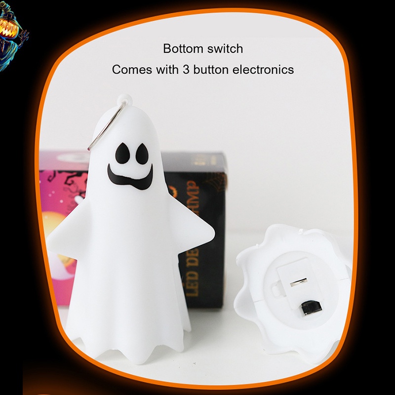 Đèn led halloween đèn ma kinh dị cầm đèn bí ngô trang trí tiệc hallowen hạnh phúc prop đồ trang trí ngôi nhà ma ám