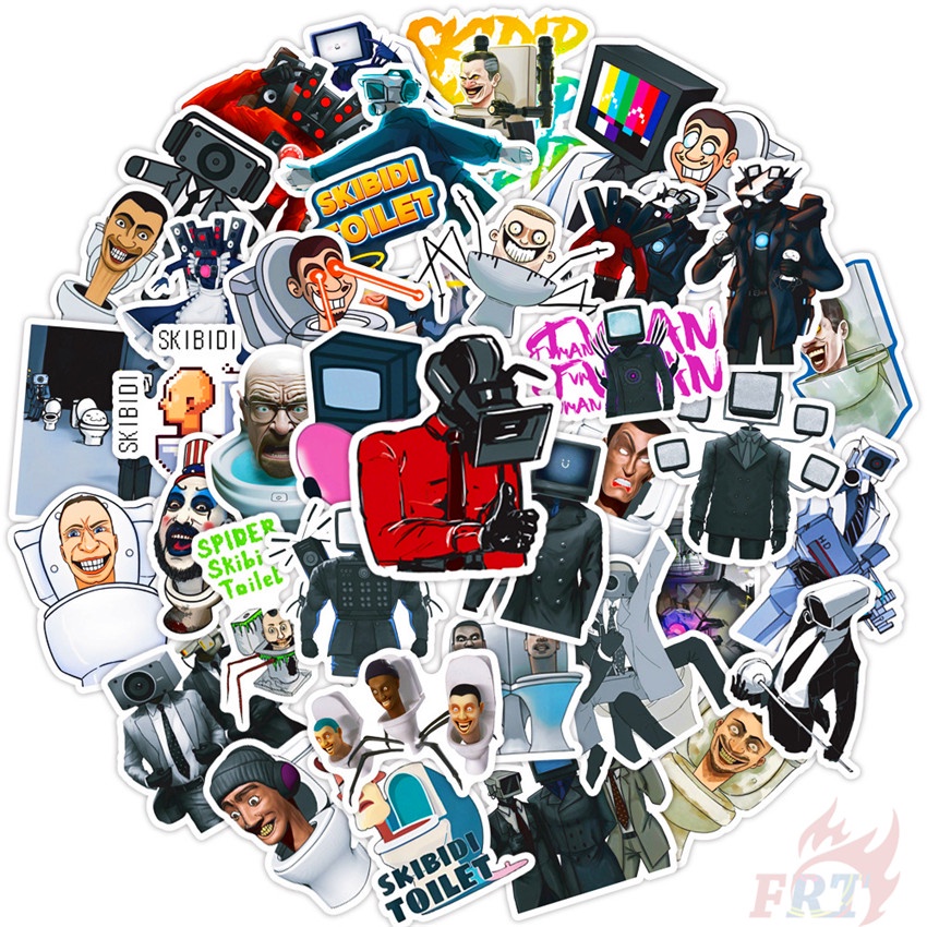 ❉ Skibidi Toilet Series 03 Stickers ❉ 50Pcs/Set Waterproof DIY Fashion Decals Doodle Stickers