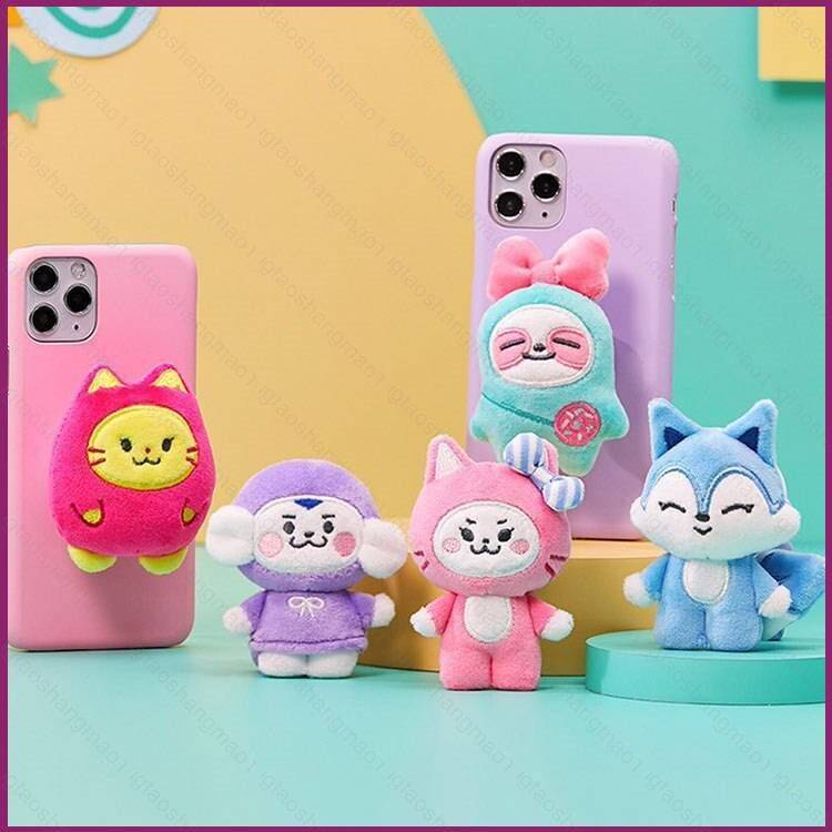 Yt1 itzy wdzy búp bê sang trọng giá đỡ điện thoại di động quà tặng cho bé gái lya chung tuk hatt cabbit đồ chơi nhồi bông giá đỡ điện thoại ty1