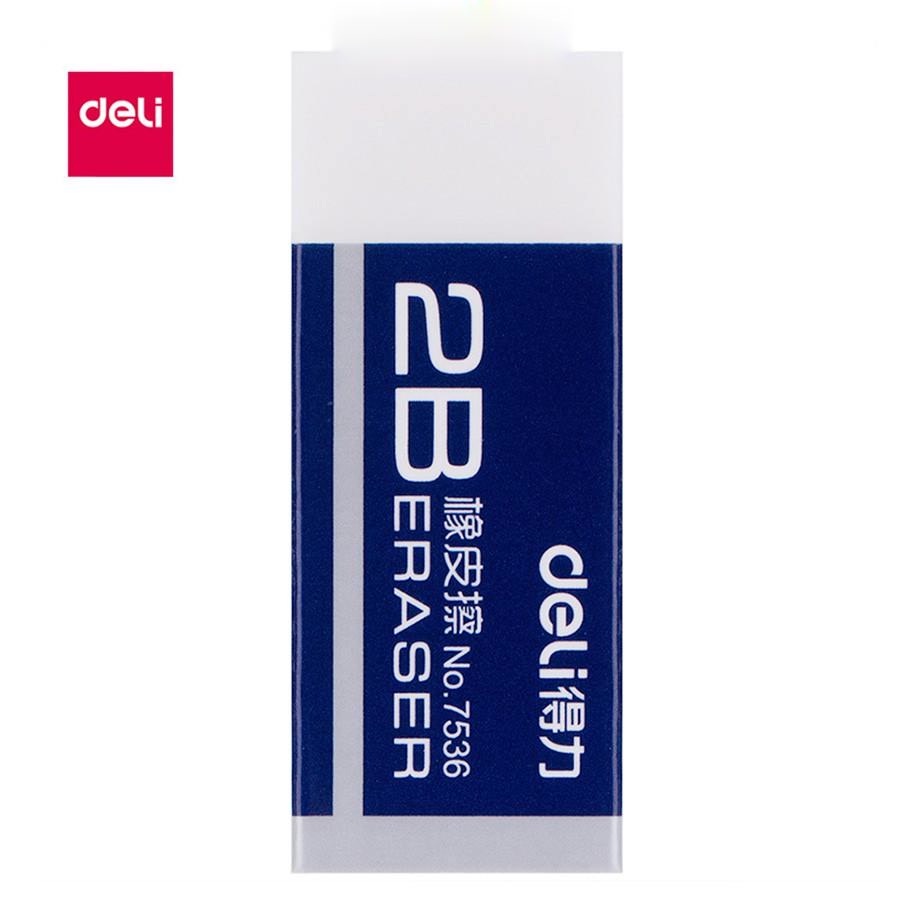 Gôm tẩy chì 2B Deli 7536 tẩy vẽ mỹ thuật, làm bài viết K24- BUTDEP.NET