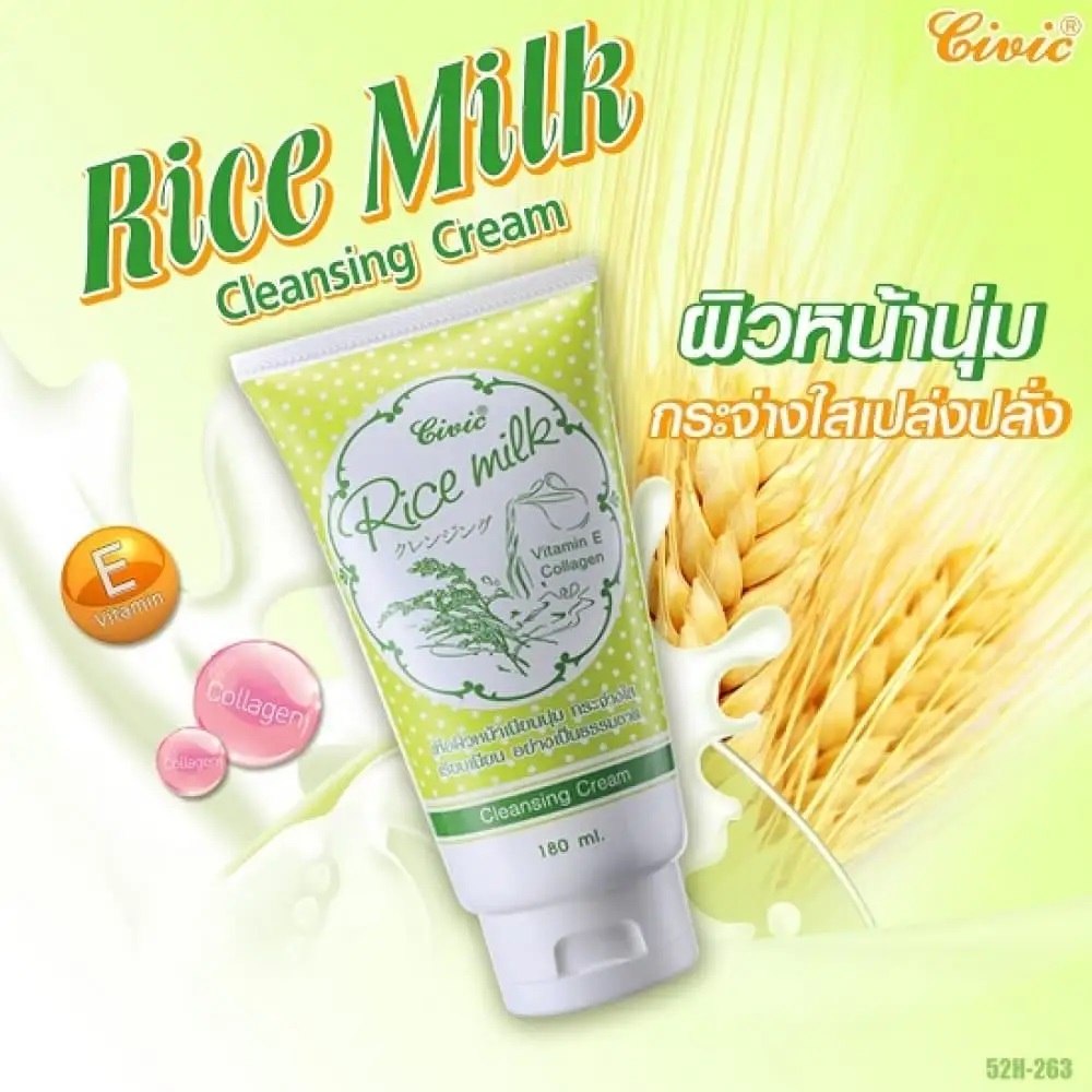 Sữa rửa mặt gạo Civic Rice Milk 180ml Thái Lan