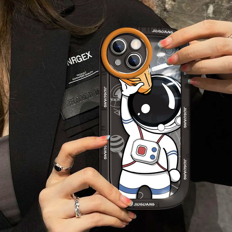 Ốp Điện Thoại TPU Hình Phi Hành Gia Cho IPhone 14 Pro Max 13 Peo Max 11 12 Pro Max XS X XR SE 2020 6S 8 7 Plus