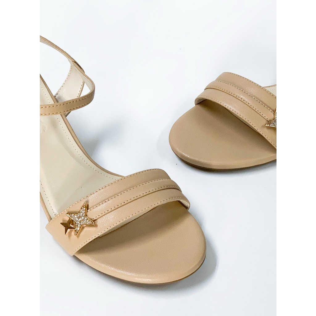 Sandal Quai Ngang Phối Đá 5cm EVASHOES - EVA767