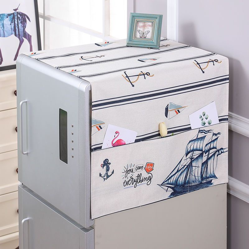 Tấm Vải Che Phủ Tủ Lạnh / Máy Giặt Chống Bụi Chống Nắng Thiết Kế Mới Tiện Lợi Dễ Sử Dụng
