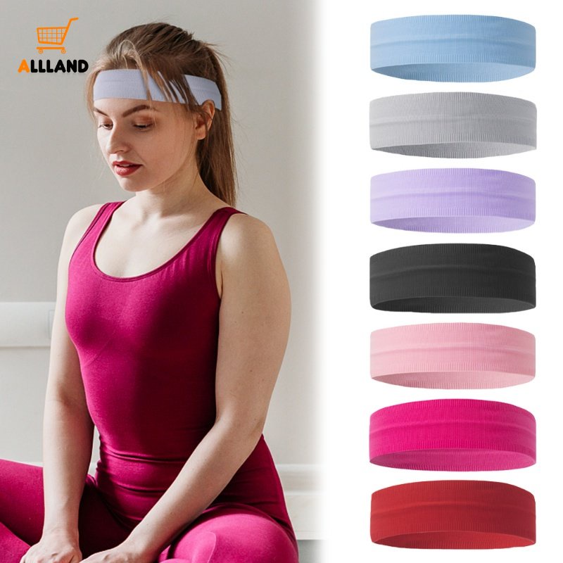 Băng Đô Nylon Co Giãn Chống Trượt Thấm Hút Mồ Hôi Màu Sắc Ngọt Ngào Cho Nam Nữ