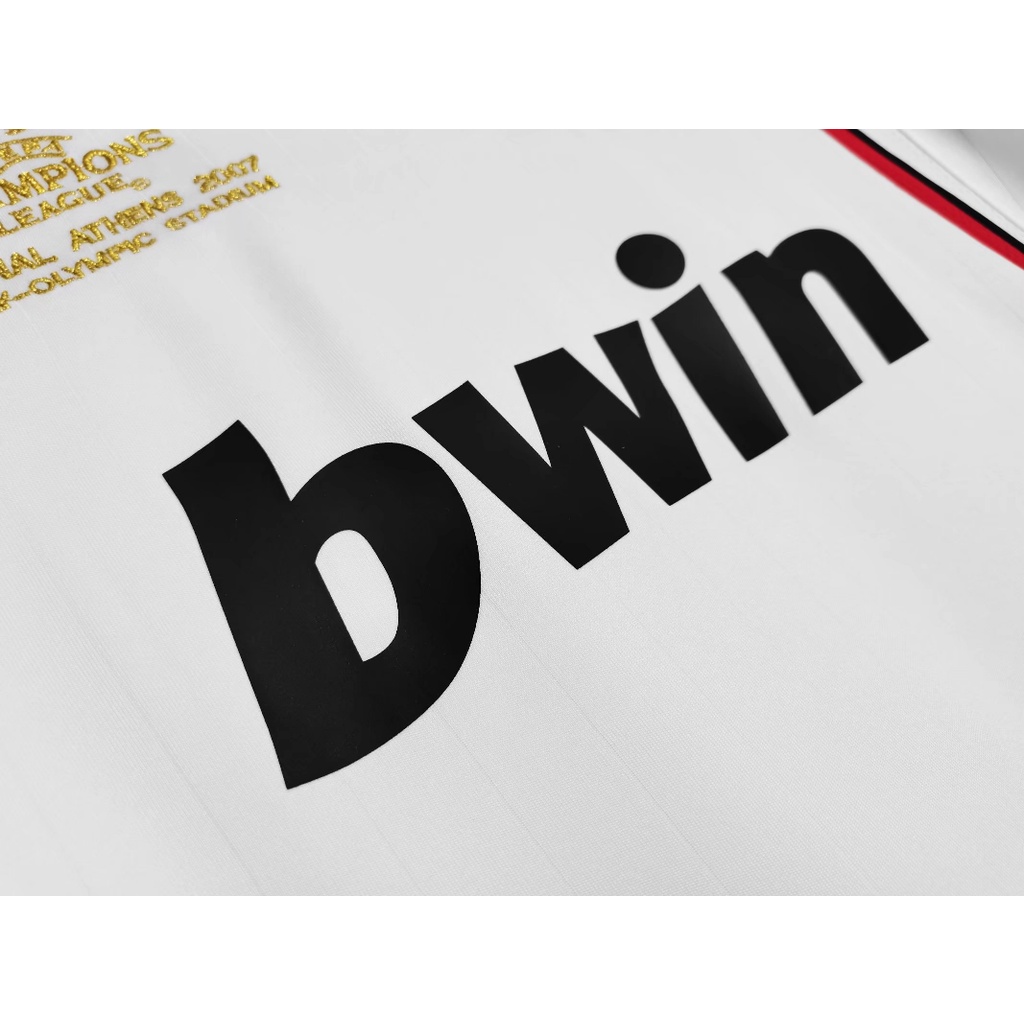 Áo Thun Thể Thao Tay Dài 2006 / 07 AC Away Phong Cách Vintage