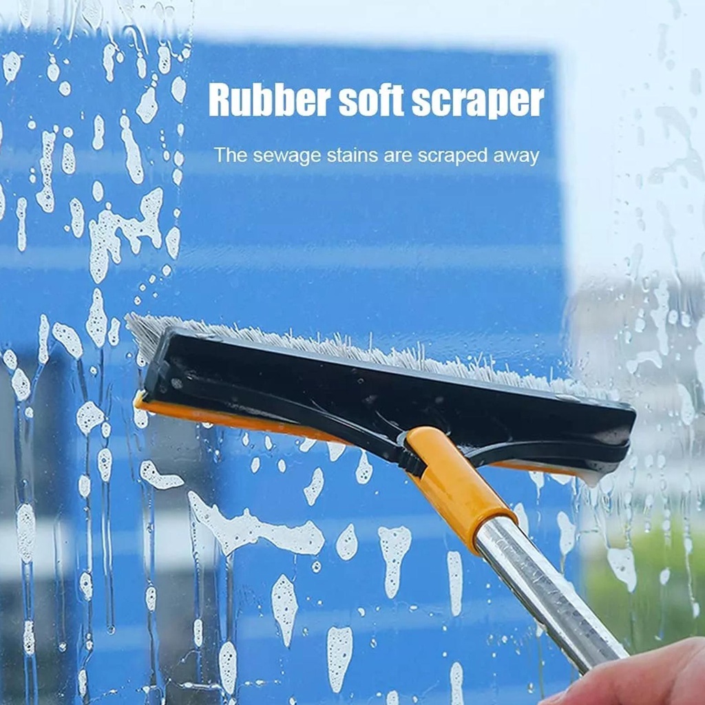 Bàn Chải Chà Sàn Nhà Vệ Sinh Hai Đầu Tay Cầm Dài V3R1