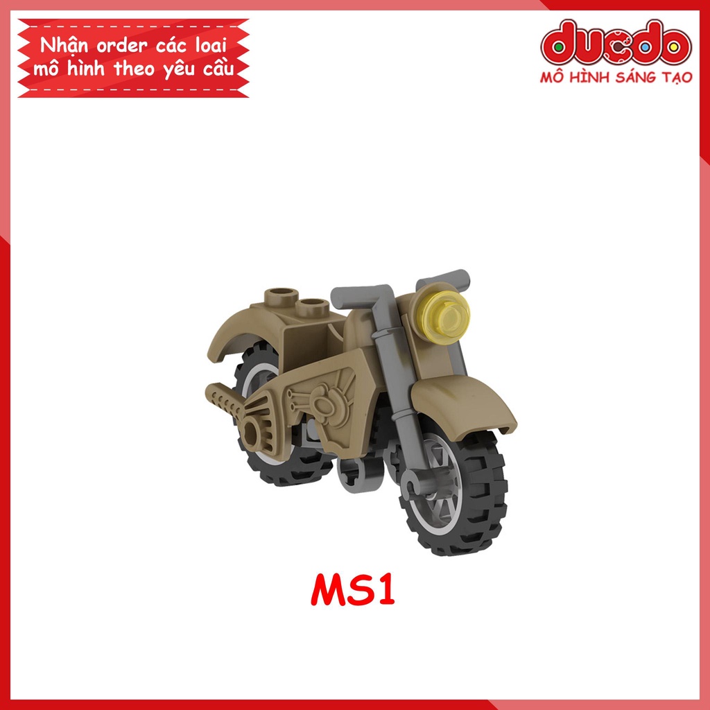 Phụ kiện siêu xe máy địa hình mới nhất - Đồ chơi Lắp ghép Xếp hình Mô hình Mini Minifigures MOC