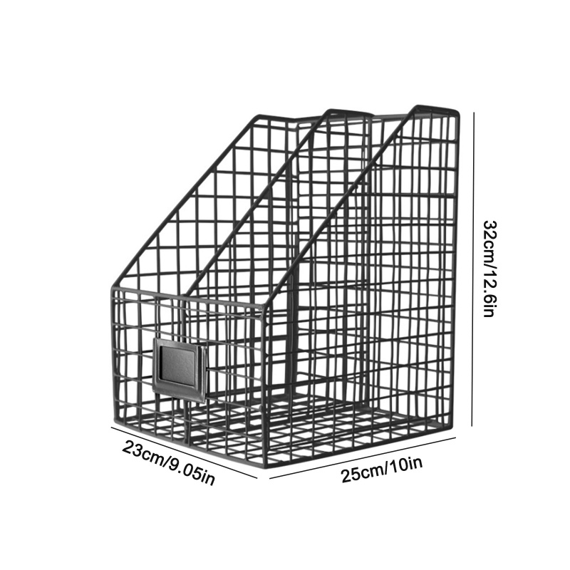 Giá Đỡ Tạp Chí Hai Tầng Bằng Kim Loại Phong Cách Bắc Âu Đơn Giản