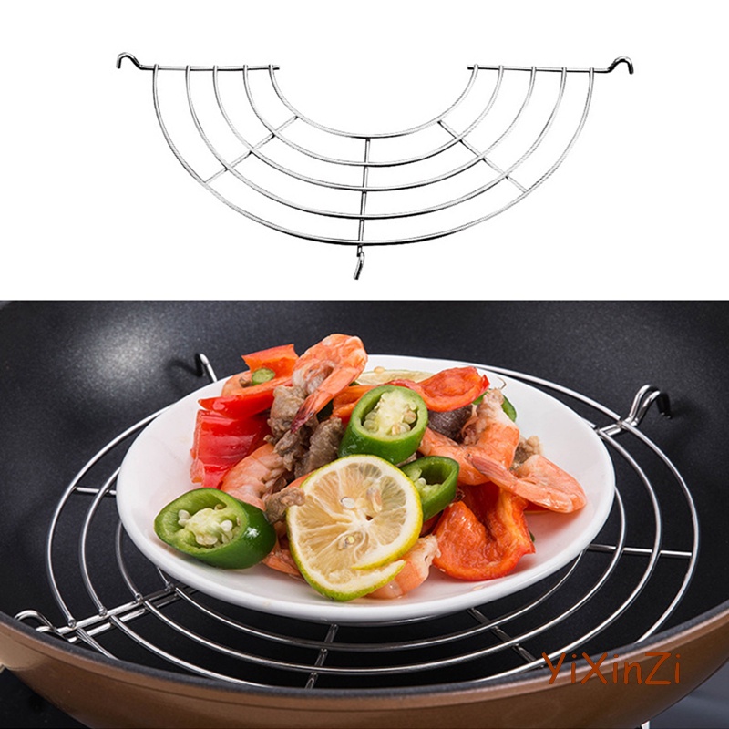 1 Giá Inox Hình Bán Nguyệt Lọc Làm Nguội Thức Ăn Cho Nhà Bếp