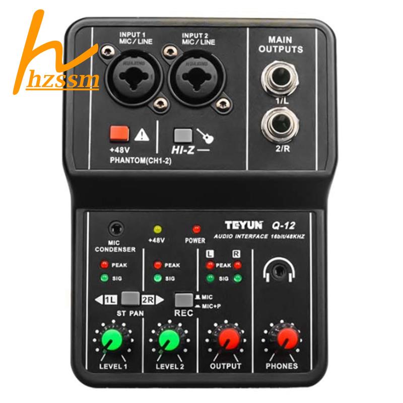 Bảng Mạch Âm Thanh TEYUN Q-12 Giao Diện 4 Kênh 48V Chuyên Dụng Cho Máy Tính Thẻ