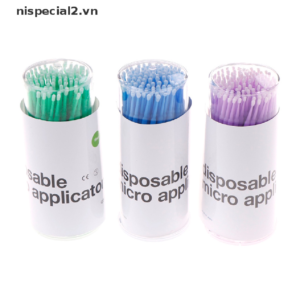 Set 100 Tăm Bông Micro Trang Điểm Lông Mi Sử Dụng Một Lần