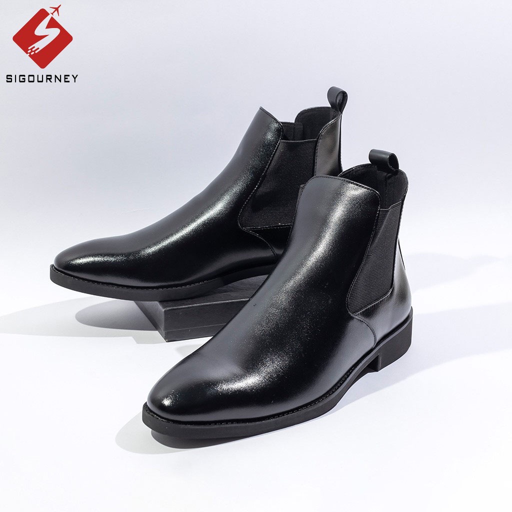 Giày Chelsea Boots Nam Cao Cổ BOOTS-01, Chất Liệu Da Thật, Thiết Kế Lịch Lãm, Sang Trọng