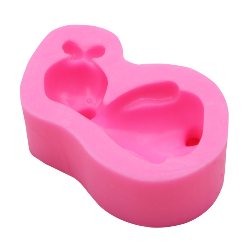 Khuôn Silicon Làm Đồ Trang Trí DIY Hình Chú Vịt Hoạt Hình Dễ Vệ Sinh