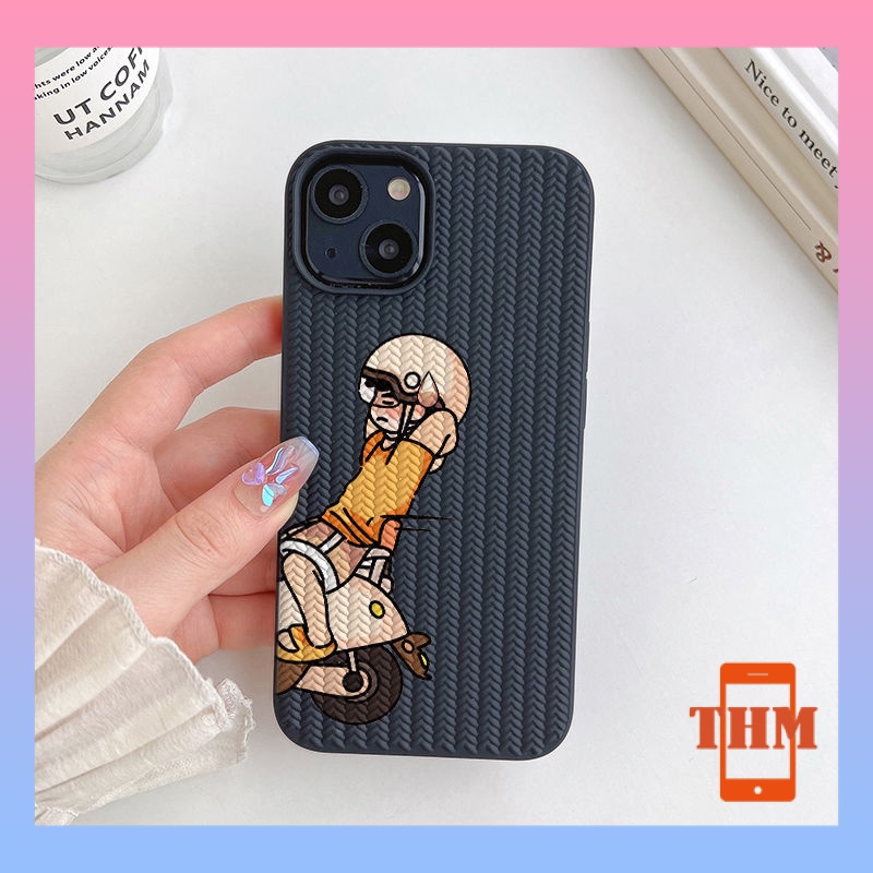 Ốp lưng iphone Dễ thương chạy như bay, nam nữ dệt kim, di động, cặp đôi, phim hoạt hình, vỏ mềm silicon Cho Iphone 6 / 6S / 6splus / se / 7 / 7plus / 8 / 8plus / X / xs / xsmax / 11 / 12 / 13 / 14 / Plus / Pro / Pro Max-609