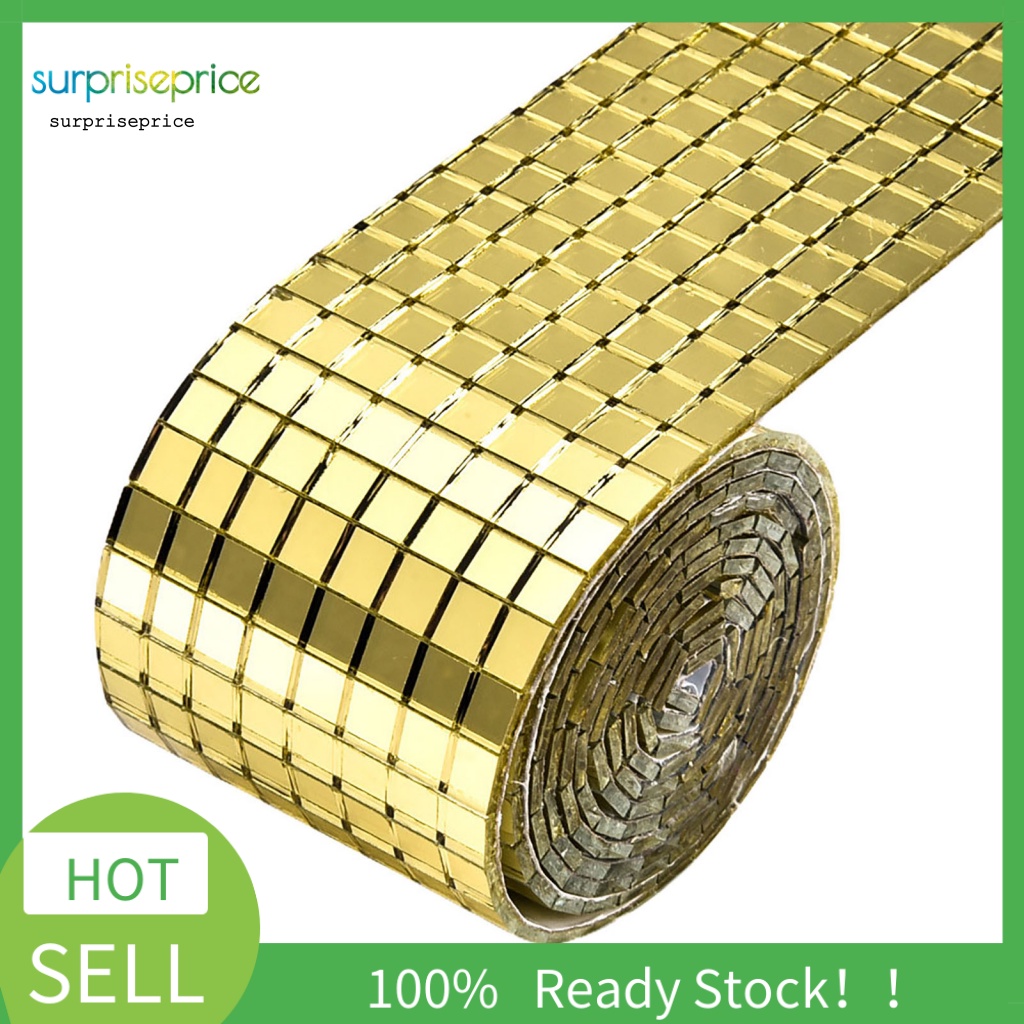 Cuộn 1464 Miếng Dán Tường / Kính Hình Vuông DIY Trang Trí Nhà Cửa