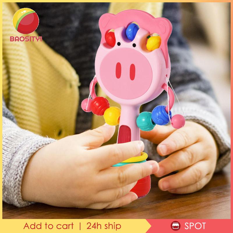 [Baosity1] Bộ Trống Lục Lạc Đồ Chơi Truyền Thống Giáo Dục Sớm Cho Bé