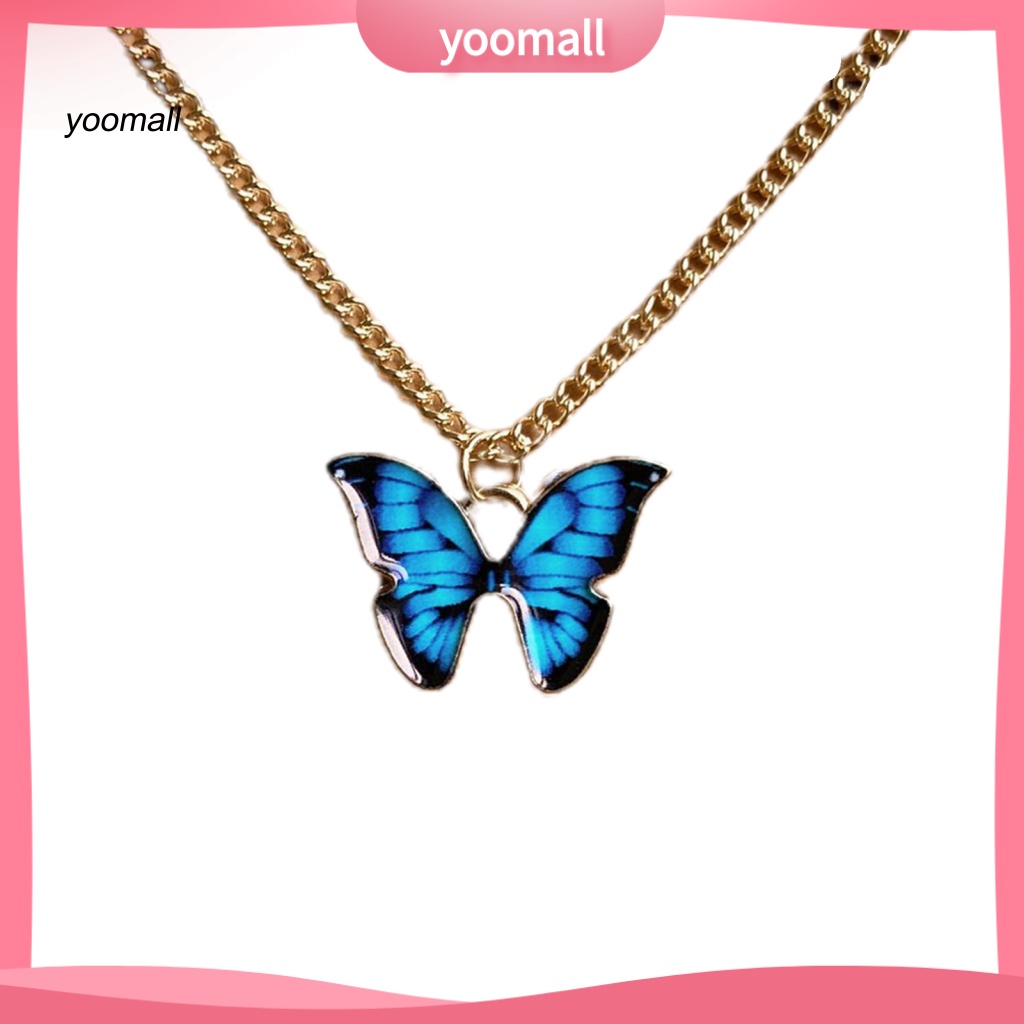 Vòng cổ Mặt Hình Bướm Bằng Hợp Kim Sáng Tạo Cho Nữ