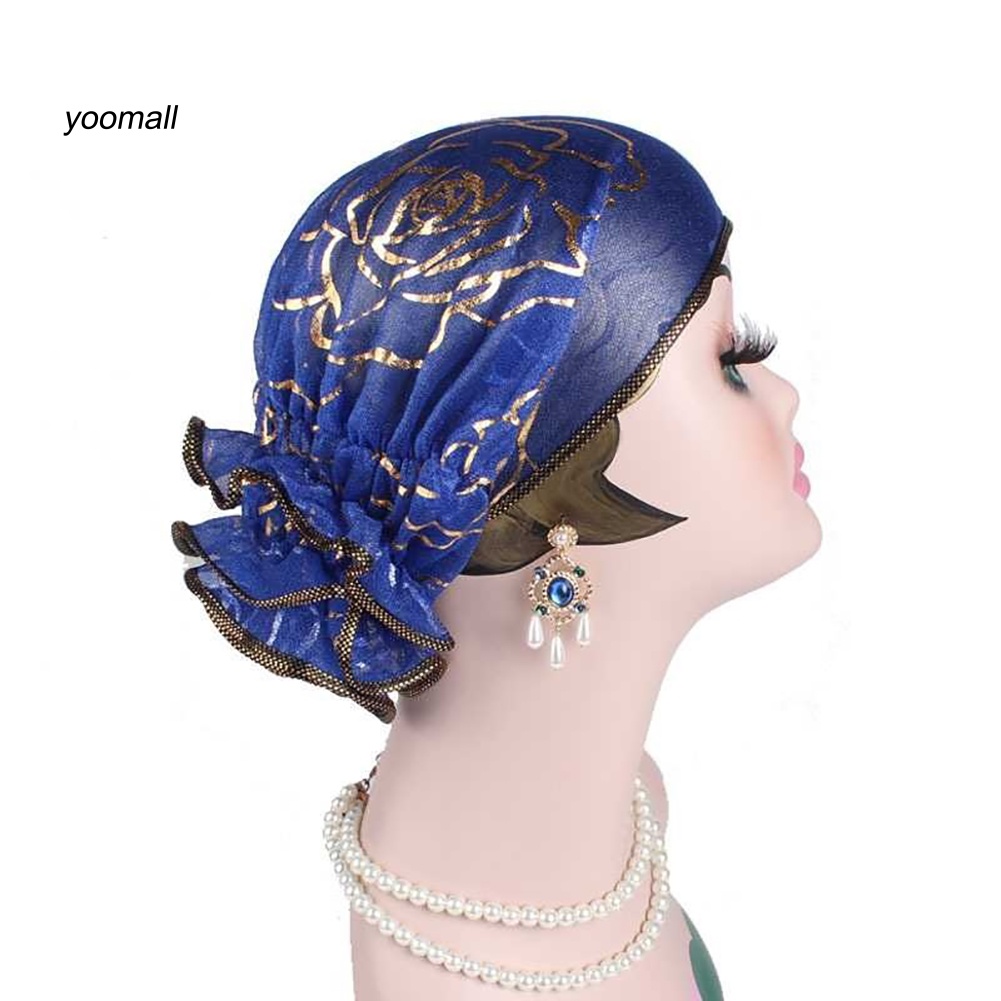 Mũ Trùm Đầu Họa Tiết Hoa Thời Trang Cho Nữ