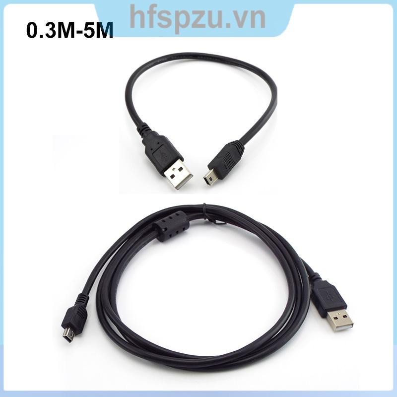 Dây Cáp Sạc 0.3M 5M Chuyển Đổi Cổng Usb Sang Mini 5P Usb Cho Camera Kỹ Thuật Số Dvr VNH2