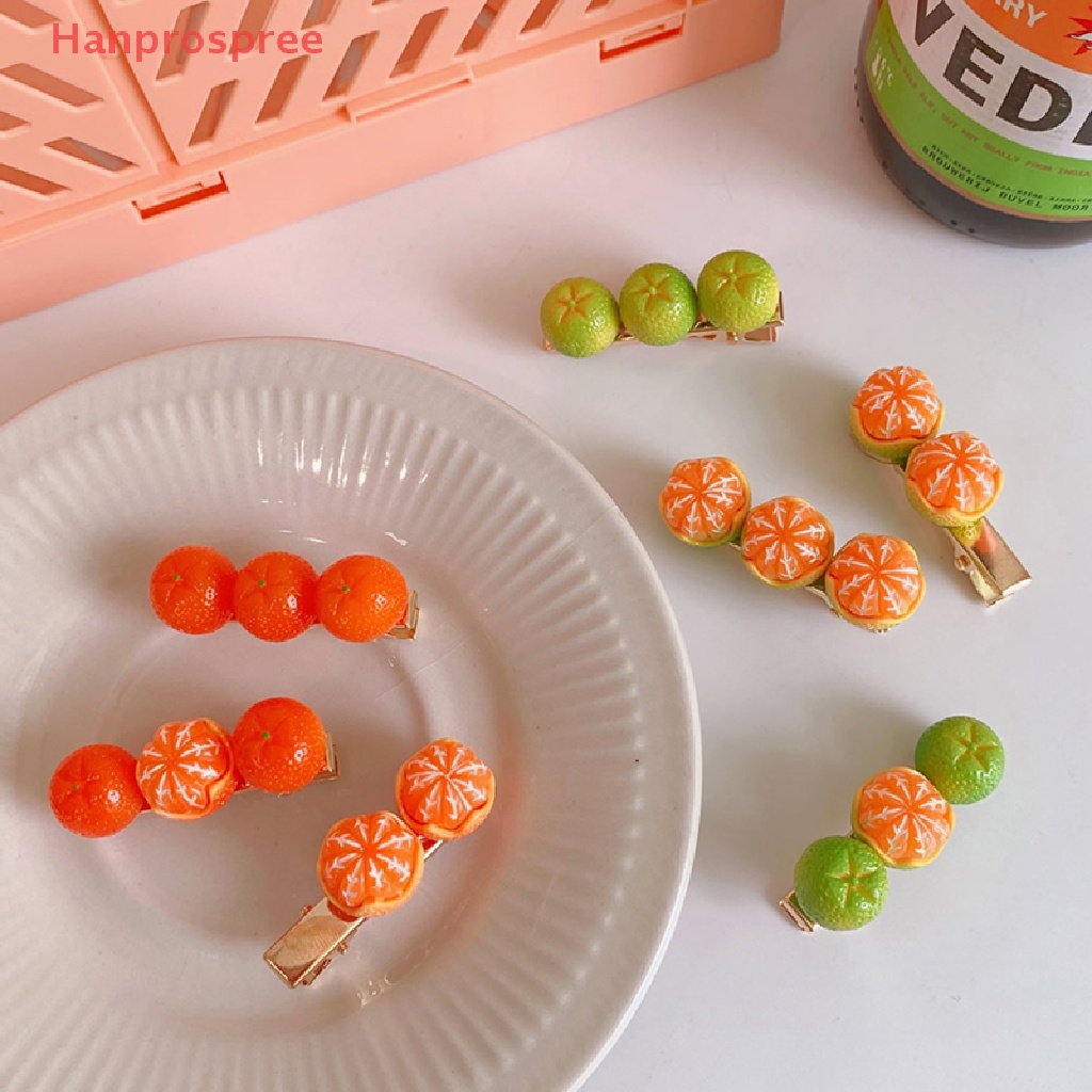 Kẹp Tóc Hình Trái Cam Sáng Tạo Vui Nhộn Cho Bé Gái