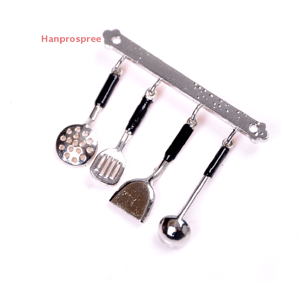 Set 5 Dụng Cụ Nấu Ăn Bằng Kim Loại Dành Cho Nhà Búp Bê 1: 12