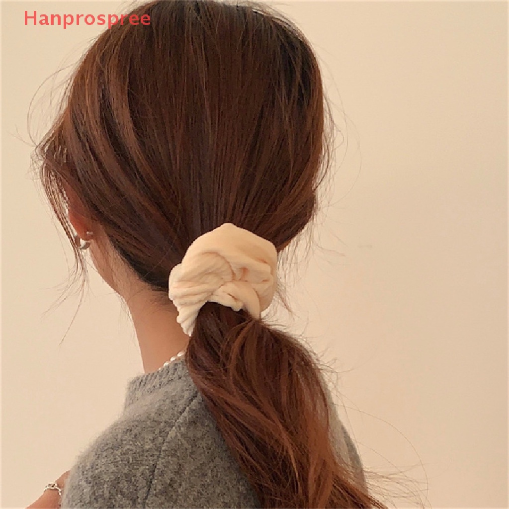 Dây Buộc Tóc Co Giãn Bằng Nhung Màu Sắc Ngọt Ngào Cho Nữ