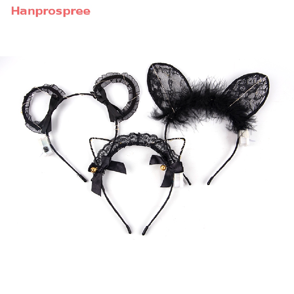 Băng Đô Tai Thỏ Có Đèn Phát Sáng Xinh Xắn