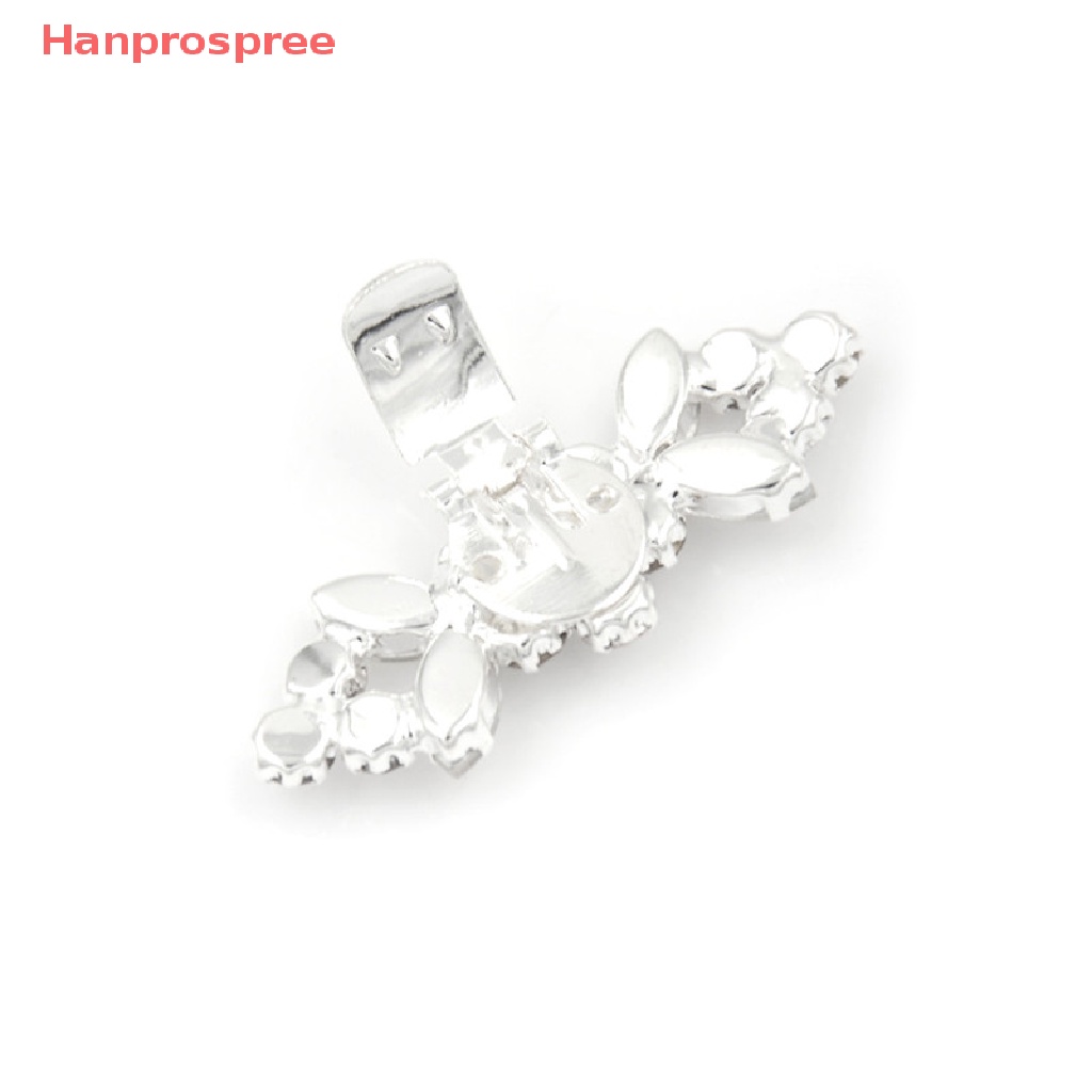 Bộ 2 Kẹp Giày Đính Đá Hình Hoa Xinh Xắn Cho Cô Dâu