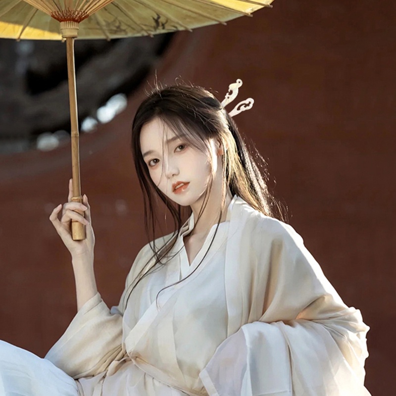 Kẹp Tóc Màu Trắng Kiểu Dáng Đơn Giản Chất Lượng Cao