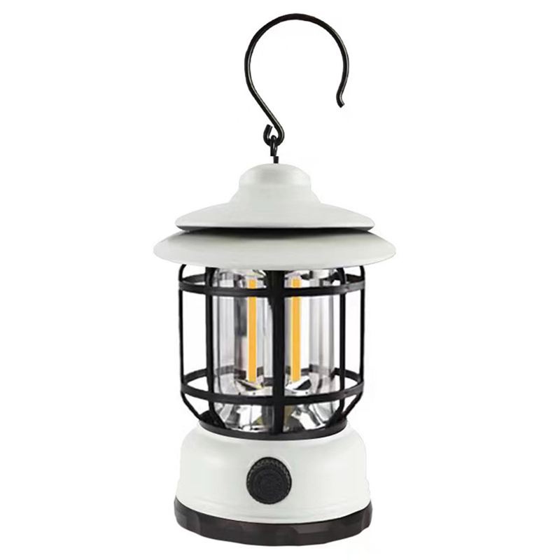 Đèn Cắm Trại Phong Cách Retro Sạc Cổng USB Tiện Dụng