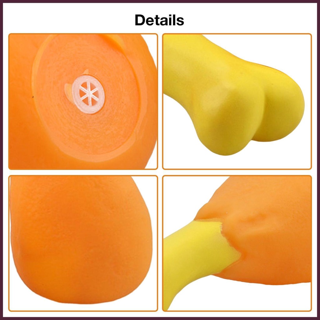 Bộ 4 Đồ Chơi Nhai Gặm Hình Đùi Gà Cho Thú Cưng