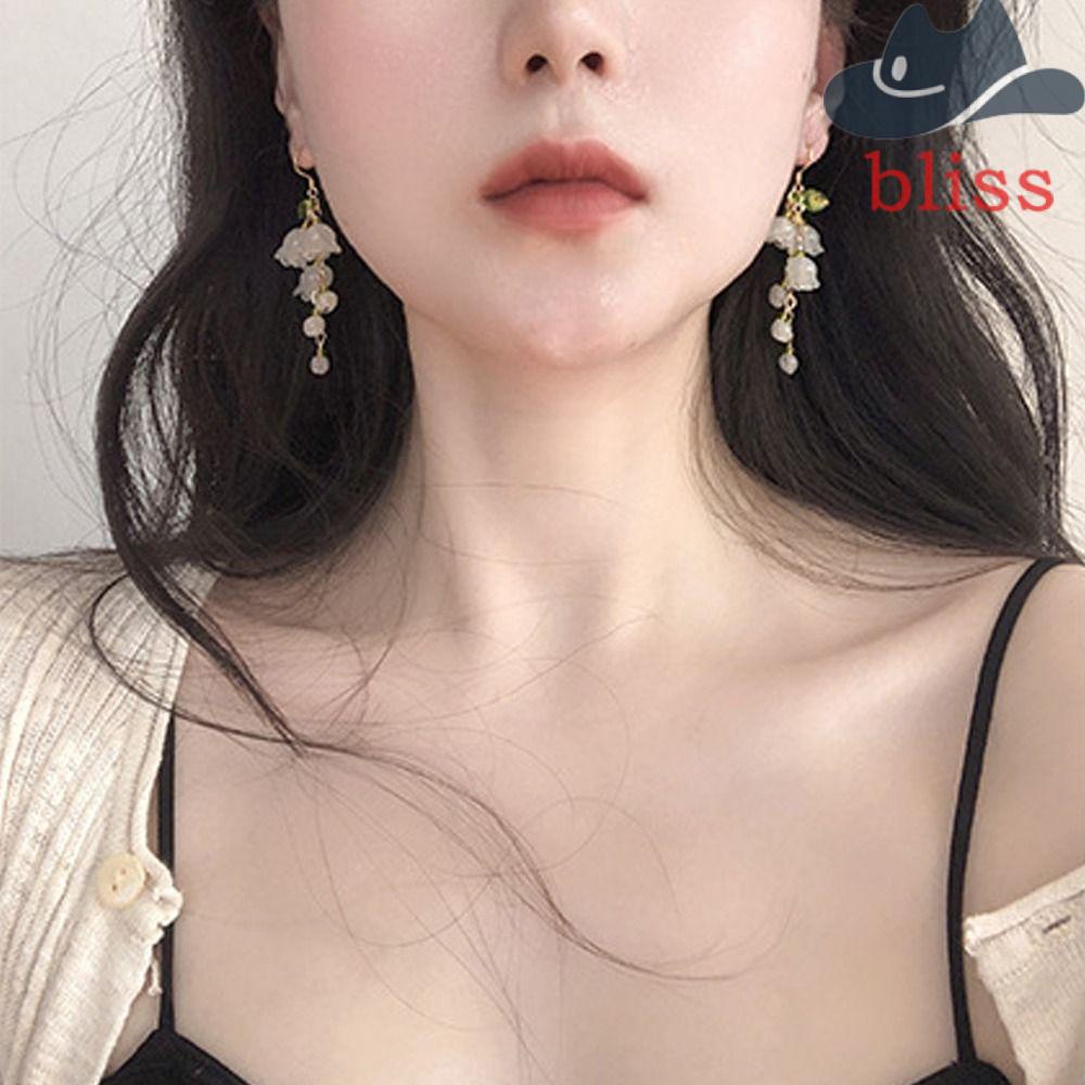 Khuyên Tai Vòng Lủng Lẳng Bằng Hợp Kim Tinh Tế Thời Trang Cho Bạn Gái