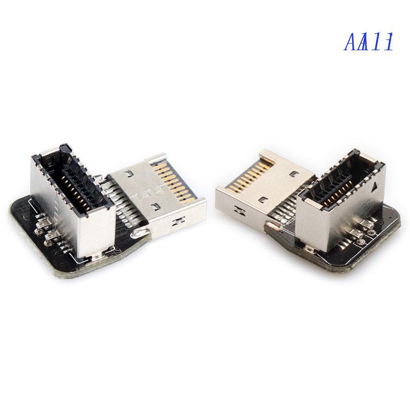 Bộ Chuyển Đổi Mở Rộng Bo Mạch Chủ Trái Phải 90 Độ Tích Hợp Usb 3.1 20-Pin Type-C