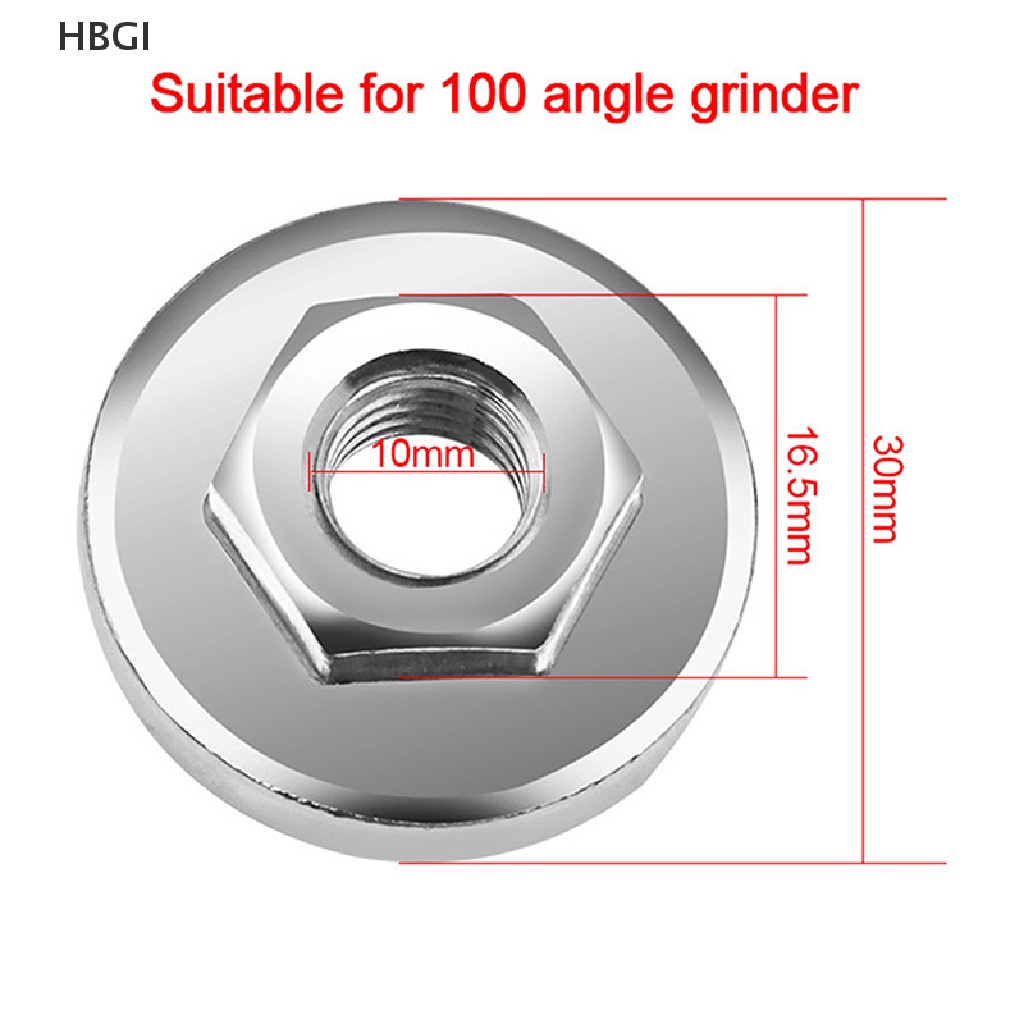 HBGI> 100 Angle Grinder Pressure Plate Modified Splint Stainless Steel Hexagon Nut HOT