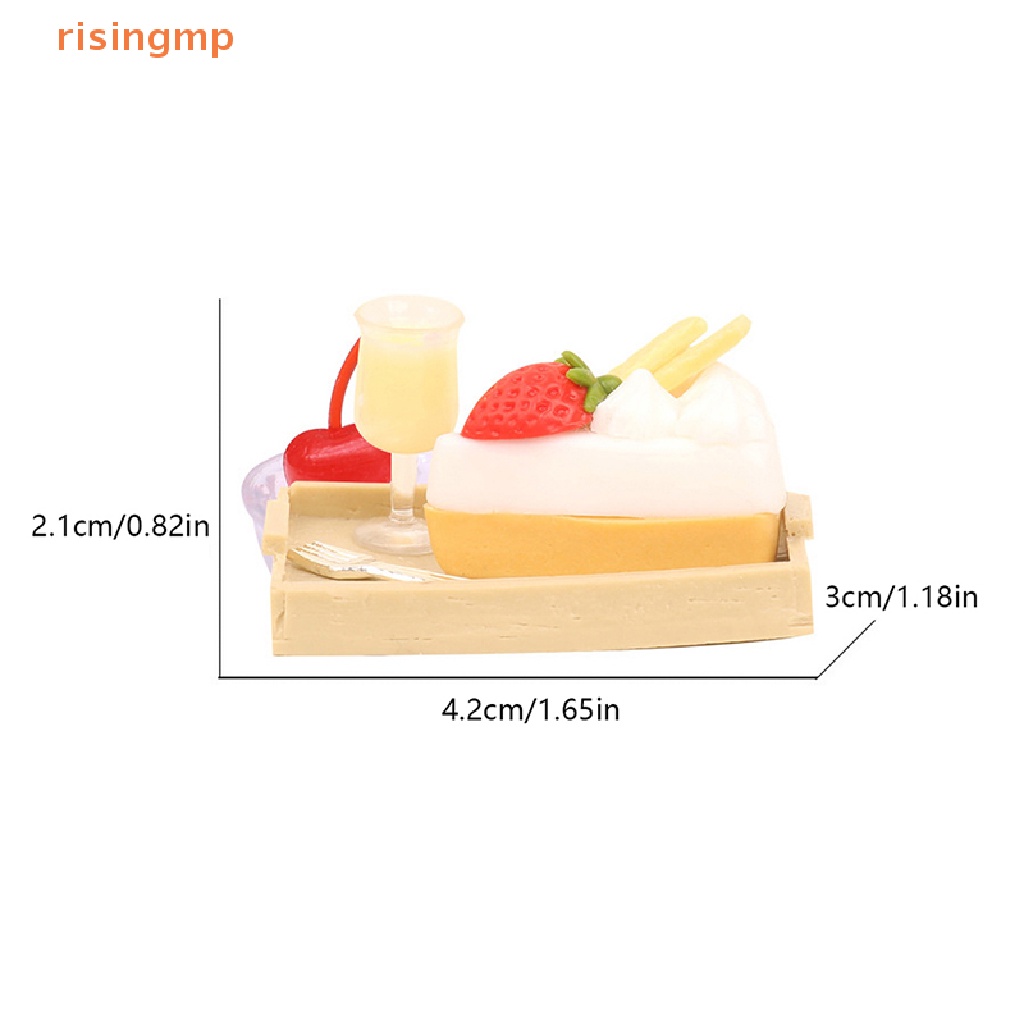 1 Bộ Dụng Cụ Ăn Bánh / Lắc Dâu Tây 1: 12 Dùng Trang Trí Nhà Búp Bê