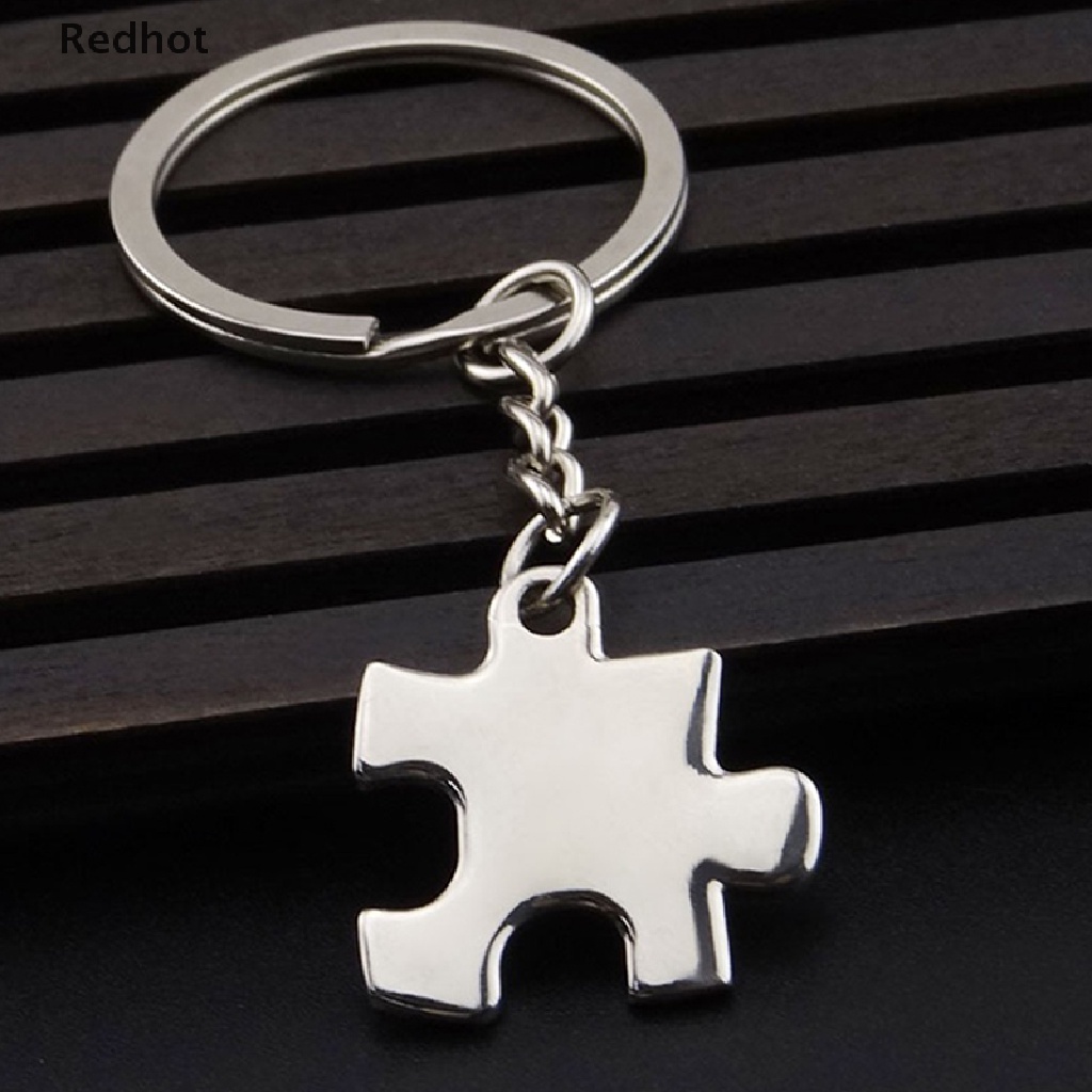 &lt; Redhot &gt; Jig Móc Khóa Kim Loại Hình Mảnh Ghép Treo Túi / Móc Khóa Trang Trí Ba Lô / Ô Tô Quà Tặng