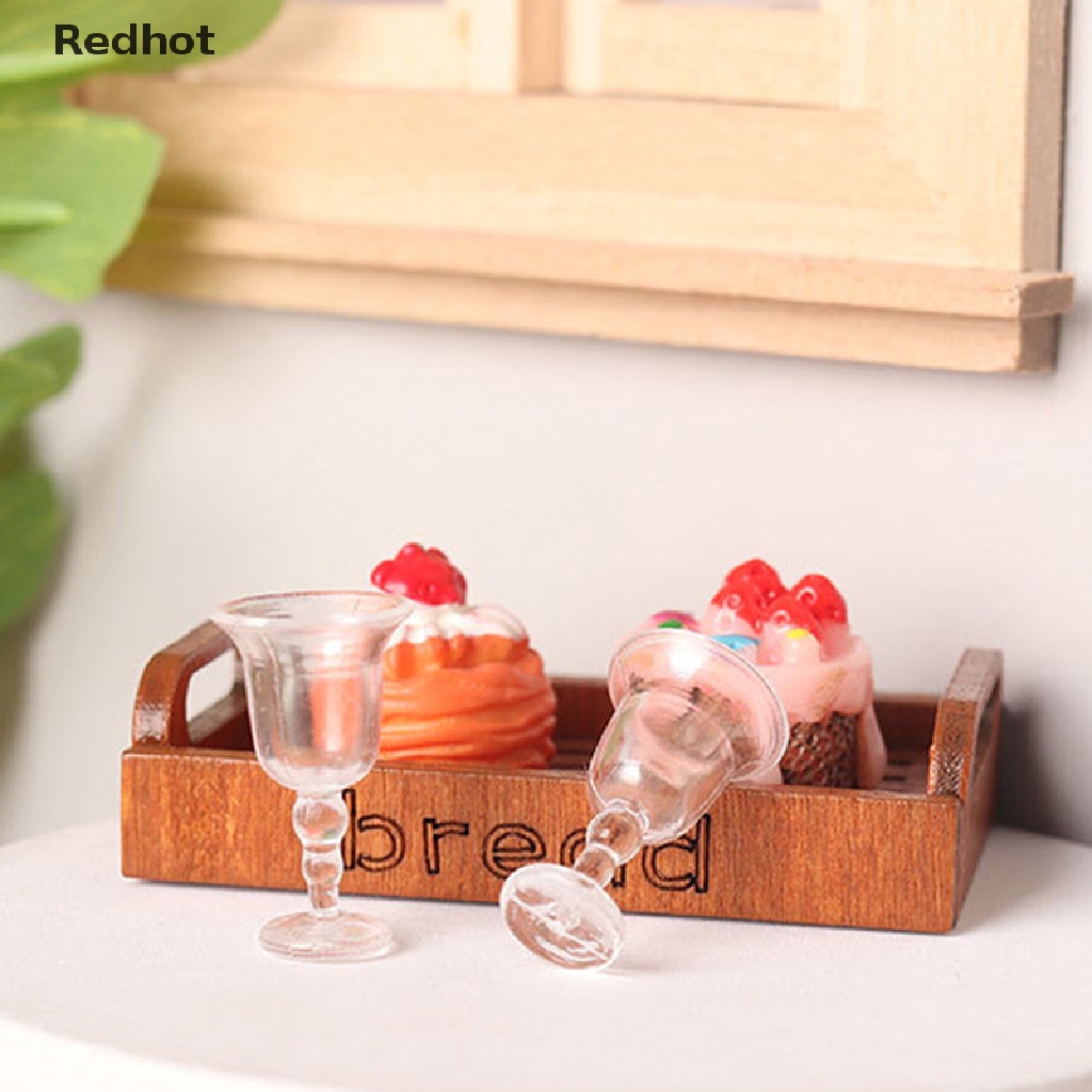 Bộ 4 Ly Rượu Thu Nhỏ Trang Trí Nhà Búp Bê