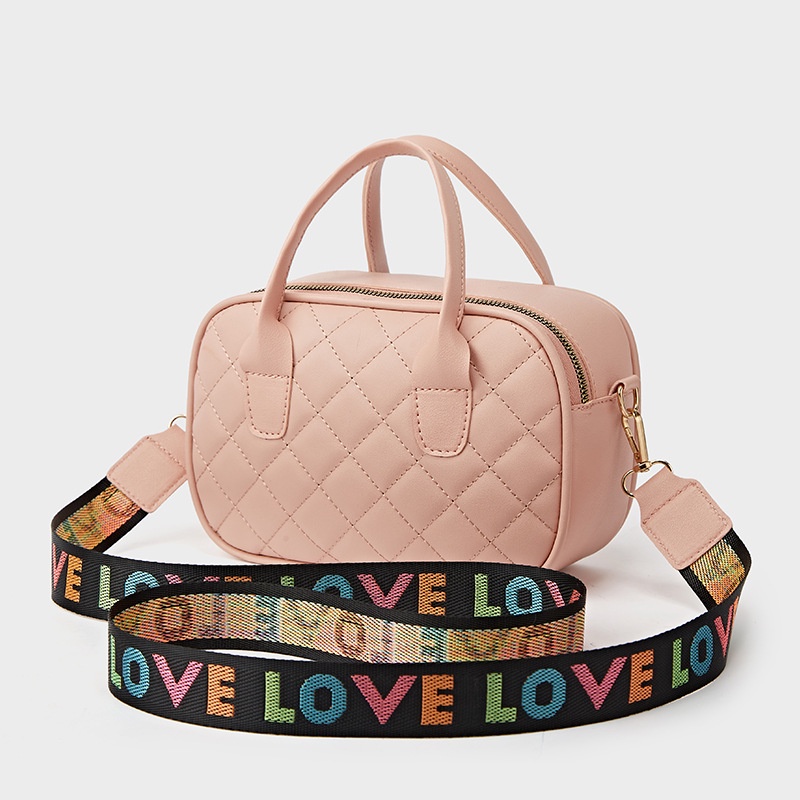 Túi Đeo Chéo Hình Vuông Nhỏ Thêu Họa Tiết Kim Cương Màu Sắc Cho Nữ