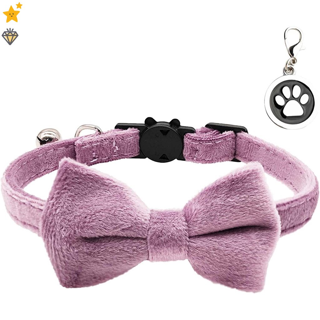 Vòng Cổ Nhung Cao CấP, Có Chuông JP6 Cho Thú Cưng