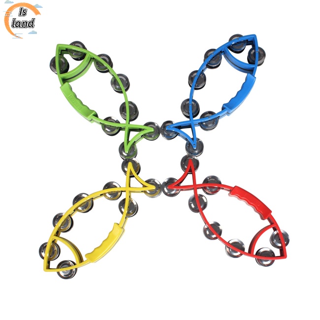 [IS] Trống Lục Lạc Cầm Tay Hình Cá Nhiều Màu Sắc Giáo Dục Sớm Cho Bé