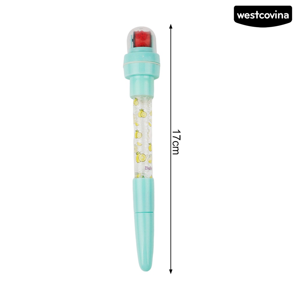 [COD]♪Bút Mực Gel Đa Năng 4 Trong 1 in Họa Tiết Trái Cây Hoạt Hình Dễ Thương