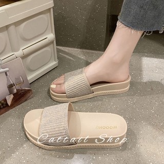 Cattail dép nữ dép bánh mì nữ dép bánh mì nữ Chống Trượt 040605