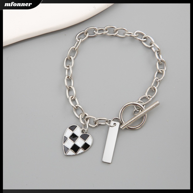 Vòng Tay Mặt Hình Bảng Đen Trắng Phong Cách Cổ Điển Cho Nam Và Nữ