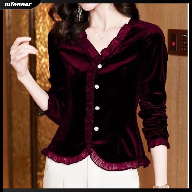 Áo Cardigan Nhung Tay Dài Cổ Lọ Ôm Dáng Thời Trang Dành Cho Nữ