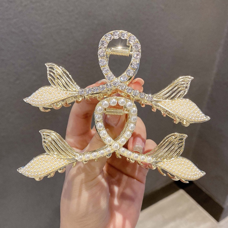 Kẹp Tóc Đuôi Cá Đính Ngọc Trai Thời Trang Cho Nữ