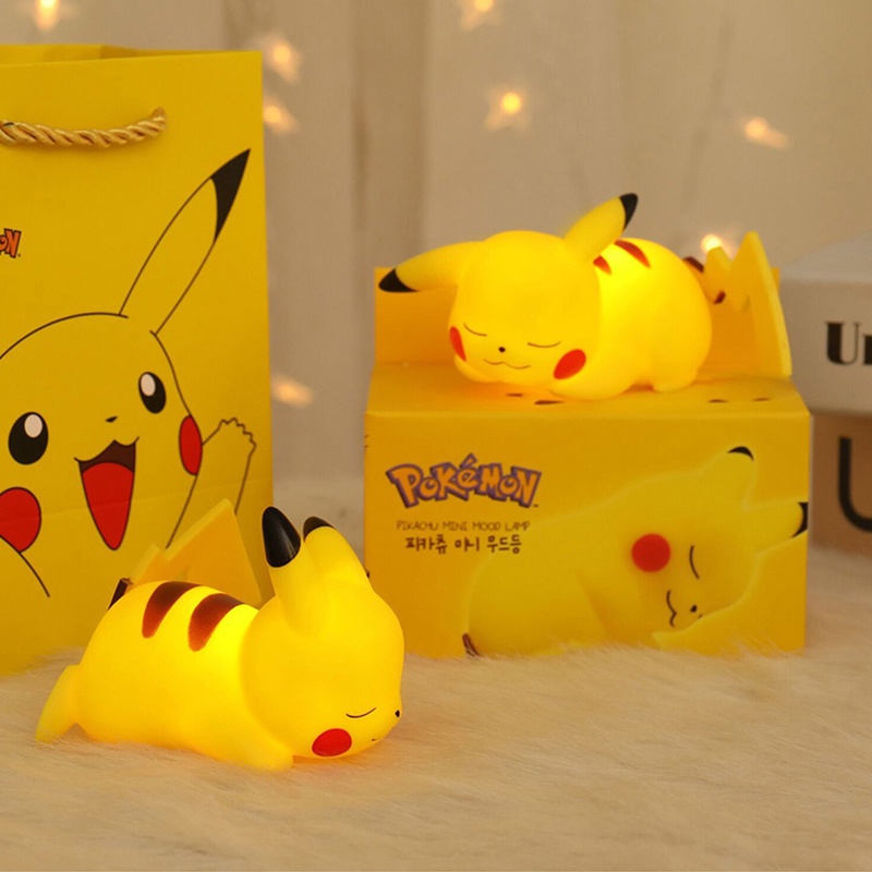 Đèn Ngủ Led Mềm Hình Pikachu Dễ Thương Trang Trí Phòng Ngủ Cho Bé