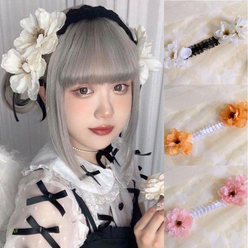 Băng Đô Ren Hoa Phong Cách Lolita Xinh Xắn Cho Nữ